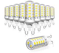 Bonlux Ampoule G9 LED Dimmable Blanc Froid 6000K, 4W Equivalent 40W Halogène Lampe, Petite Ampoule Culot GU9, Économie d'énergie, Sans Scintillement, Angle de Faisceau 360°, AC 220-240V, Lot de 10