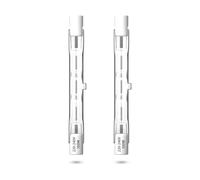 Bonlux Ampoule Halogène R7s 78mm 100W 230V Blanc Chaud 2800K Dimmable J78 R7S Linéaire Halogène T3 Ampoule de type J pour Lampadaire Garage Paysagers, Lot de 2