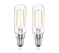 Bonlux Ampoule Hotte Aspirante 4W Équivalent 40W Incandescent, Ampoule LED E14 Blanc Chaud 2700K, Lampe pour Hotte de Cuisine, Frigo, Refrigerateu, Lampe Cristal de Sel Himalaya, 220-240V, Lot de 2