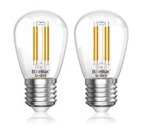 Bonlux Ampoule LED E27 12V 4W, 3000K Blanc Chaud, Basse Tension Culot E27 pour Systèmes Solaires Autonomes, Camping-car, Bateau, Garage, Éclairage Paysager - AC/DC 12-24V