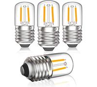 Bonlux Ampoule LED E27 2W Blanc Chaud 2700K T28 Edison Rétro ampoule à filament 180LM Remplacer l'ampoule à Incandescence 20W 220V pour Ampoule Noël Décoratif, Ampoule de Veilleuse non dimmable 4pcs