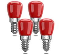 Bonlux Ampoule LED Rouge E14, 3W, Compatible 220-240V, Équivalent 25W Halogène, Pour Halloween, Noël, Fêtes