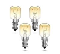 Bonlux Ampoule pour Four E14 26W, Dimmable Blanc Chaud 2700K T25 Ampoule Frigo, Résistant à 300 Degrés, E14 Ampoules pour Hotte Aspirante, Micro-ondes, Lampe de Sel, Réfrigérateurs (4Pcs)