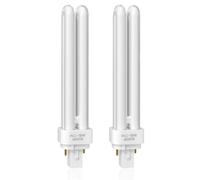 Bonlux Ampoules G24D-2 18W 2 Broches, Lampe Fluorescente Compacte Tube PLC 2U PLC 840 à Économie d'énergie, 4000K Blanc Neutre Non-dimmable pour Salle de Bain, Cuisine, Chambre, Couloirs, 2PCS