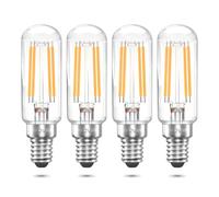 Bonlux E14 Ampoule LED, 12V 4W T25 Ampoule à Filament LED Tubulaire, 40W Incandescent Équivalent (Lot de 4, Blanc Chaud 2700K)