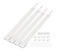 Bonlux Éclairage intérieur pour auto LED 12V, Barre Led 12v Voiture Interieur, pour cuisine de camping-car avec interrupteur, 4000K 1200LM, 4Piezas