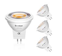 Bonlux gu4 mr11 LED 12V Light, 3W spot blanc chaud 3000k remplacement 35w lampe réflecteur ampoule 350lm 38° angle de faisceau (4pcs)