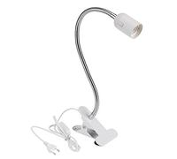 Bonlux Lampe à Pince E27 Douille Ampoule à Pince avec Interrupteur et Prise Secteur Standard Européenne, Lampe de Table LED à Clip Réglable, E27 Lampe de Chevet avec Pince (ne pas inclure l'ampoule)