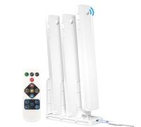 Bonlux Lampe de Placard LED Rechargeable Sans Fil Avec Station de Chargement, Réglette LED Lumiere Armoire Détecteur de Mouvement Pour Armoire à Linge, étagère à Livres, Escalier, Couloir, 3 Pièces