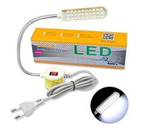 Bonlux Lampe LED pour Machine à Coudre 30 LEDs Lampe de Travail Lampe de Col de Cygne avec Interrupteur de Base Magnétique pour Studio Tours