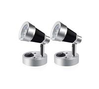 Bonlux - Lot de 2 appliques LED de lecture de 3 W, 12 - 24 V, lumière blanche chaude, 3000 K, basse tension, éclairage LED avec interrupteur pour autocaravanes, yacht, studio, chambre à coucher