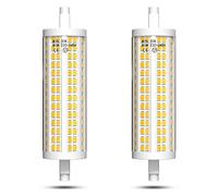 Bonlux R7S LED 118mm Dimmable 20W Ampoule Tube 118 LED Remplacement Halogene 200W J118 Ampoule Crayon Lampe pour Projecteur Exterieur, Blanc Chaud 2700K, 2200LM, AC 220V-240V, Lot de 2