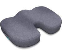 bonmedico Coussin Chaise Bureau - Coussin Ergonomique et Orthopédique en Mousse à Mémoire de Forme - Gris, Standard