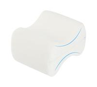bonmedico Oreiller Ergonomique de Genoux pour Dormir sur Le Côté, Oreiller Repose-Jambe en Mousse à Mémoire de Forme, Crème