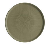 Bonna Adelfa - ADFRPL16DZ - Lot de 6 assiettes plates en porcelaine verte - 16 cm - Pour le quotidien, les occasions et la restauration - Passe au micro-ondes et au lave-vaisselle