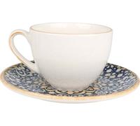 Bonna Alhambra - Tasses à thé et soucoupes - 230 cc - Porcelaine - set de 6 pièces