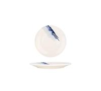 Bonna Assiette à desserts - Blue Wave - Porcelaine - 17 cm - lot de 6