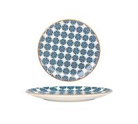 Bonna Assiette à dîner - Lotus - Porcelaine - 25 cm - lot de 6