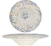Bonna Assiette à pâtes - Luca Mosaic - Porcelaine - 28 cm (400cc)