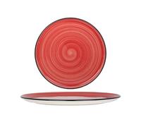 Bonna Assiette à Pizza - Aura Passion - Porcelaine - 32 cm - lot de 2