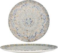 Bonna Assiette à Pizza - Luca Mosaic - Porcelaine - 32 cm