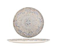 Bonna Assiette à Pizza - Luca Mosaic - Porcelaine - 32 cm - lot de 2