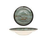 Bonna Assiette De Pâtes - Madera - Porcelaine - 27 cm (450cc) - lot de 2