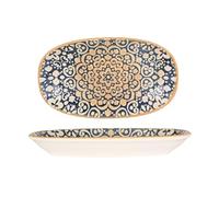 Bonna Assiette de service - Alhambra - Porcelaine - 24x14 cm - lot de 2