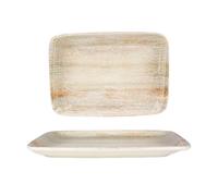 Bonna Assiette de service - Patera - Porcelaine - 23x16 cm - lot de 2