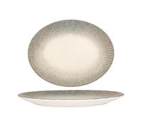 Bonna Assiette de service - Sway - Porcelaine - 25x11 cm - lot de 2