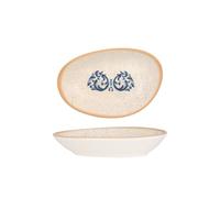 Bonna Assiette de service - Viento - Porcelaine - 15x8.5 cm - lot de 4