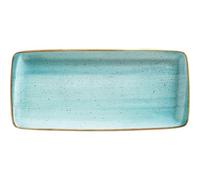 Bonna Aura Lot de 12 plaques rectangulaires Bleu aqua Longueur 340 mm Largeur 160 mm