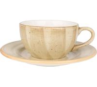 Bonna Aura Terrain - Tasses à café et soucoupes - 250 cc - Porcelaine - set de 6 pièces