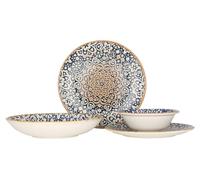 Bonna Ensembles de vaisselle - Alhambra - 24 pièces - 6 Personnes - Porcelaine