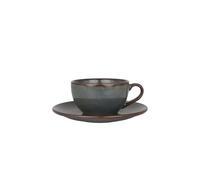 Bonna Gloire - Tasses à café et soucoupe - 250 cc - Porcelaine - lot de 6