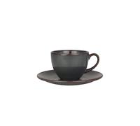 Bonna Gloire - Tasses à thé et soucoupe - 230 cc - Porcelaine - lot de 6