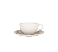 Bonna Mesopotamia - Tasses à café et soucoupe - 250 cc - Porcelaine - lot de 6