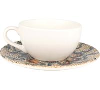 Bonna Mesopotamia - Tasses à café et soucoupes - 250 cc - Porcelaine - set de 6 pièces