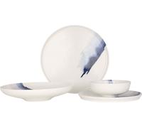 Bonna Set de vaisselle - Blue Wave - 24 pièces - 6 personnes - Porcelaine