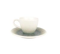 Bonna Sway - Tasses à expresso et soucoupe - 80 cc - Porcelaine - lot de 6