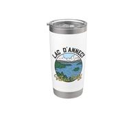Bonne ambiance au lac d'Annecy Gobelet isotherme en acier inoxydable double paroi