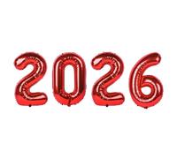 Bonne année 2026 ballons or argent rose noir nombre 2026 feuille ballons 16/32in multicolore bonne année bannière décorations de fête