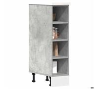 Bonne Armoire de plancher,Meuble bas cuisine, Armoire de rangement gris béton 20x44,5x81,5cm bois d’ingénierie - YXM FR889382