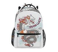 Bonne Chance Dragon Tradition Cartable Sac à Dos Ecole étudiant Scolaire d'ordinateur pour Voyage Ados Filles Garçons Enfant