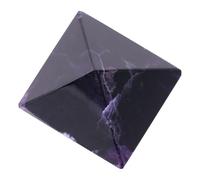 Bonne Chance Pyramide D'améthyste, Décoration et Cadeaux de la Maison, Belle et Fonctionnelle, Ancienne Bénédiction en Égypte avec Grain Brut pour Décoration de la Maison