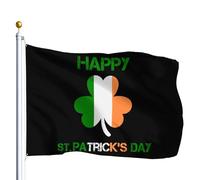 Bonne Fête De La Saint-Patrick, Clovers ! Bannière 90X150Cm Éclatantes Avec Œillets Bannières Drapeaux Pour Dortoirs Événement Fêtes
