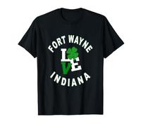 Bonne fête de la Saint-Patrick, Fort Wayne, Indiana T-Shirt Graphique avec Valeur