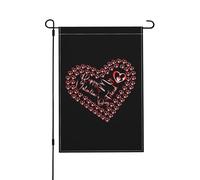Bonne Fête Des Amoureux Mon Ami Drapeaux Durable Drapeaux De Jardin Suspendre Drapeau De Cour Pour Vacances Dortoirs Extérieure 30X45cm