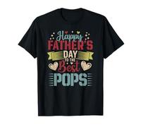 Bonne fête des pères au groupe familial Best Pops Proud T-Shirt