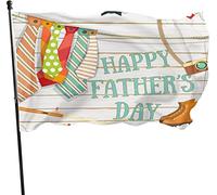 Bonne fête des pères Vintage cravates chaussures caméra Drapeau 3x5 3x5 Ft Bannière